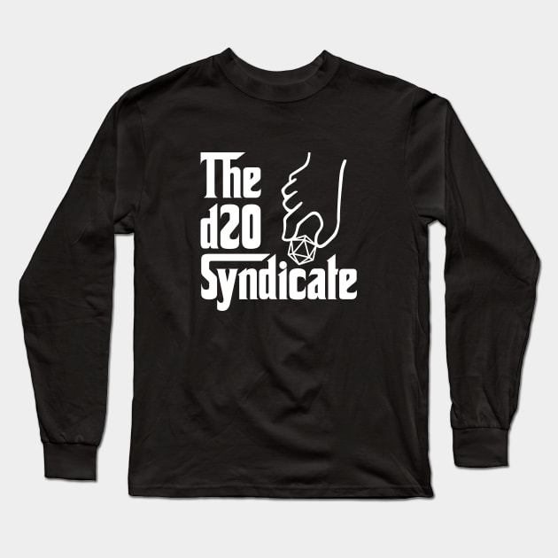 The Don (White) Long Sleeve T-Shirt by The d20 Syndicate